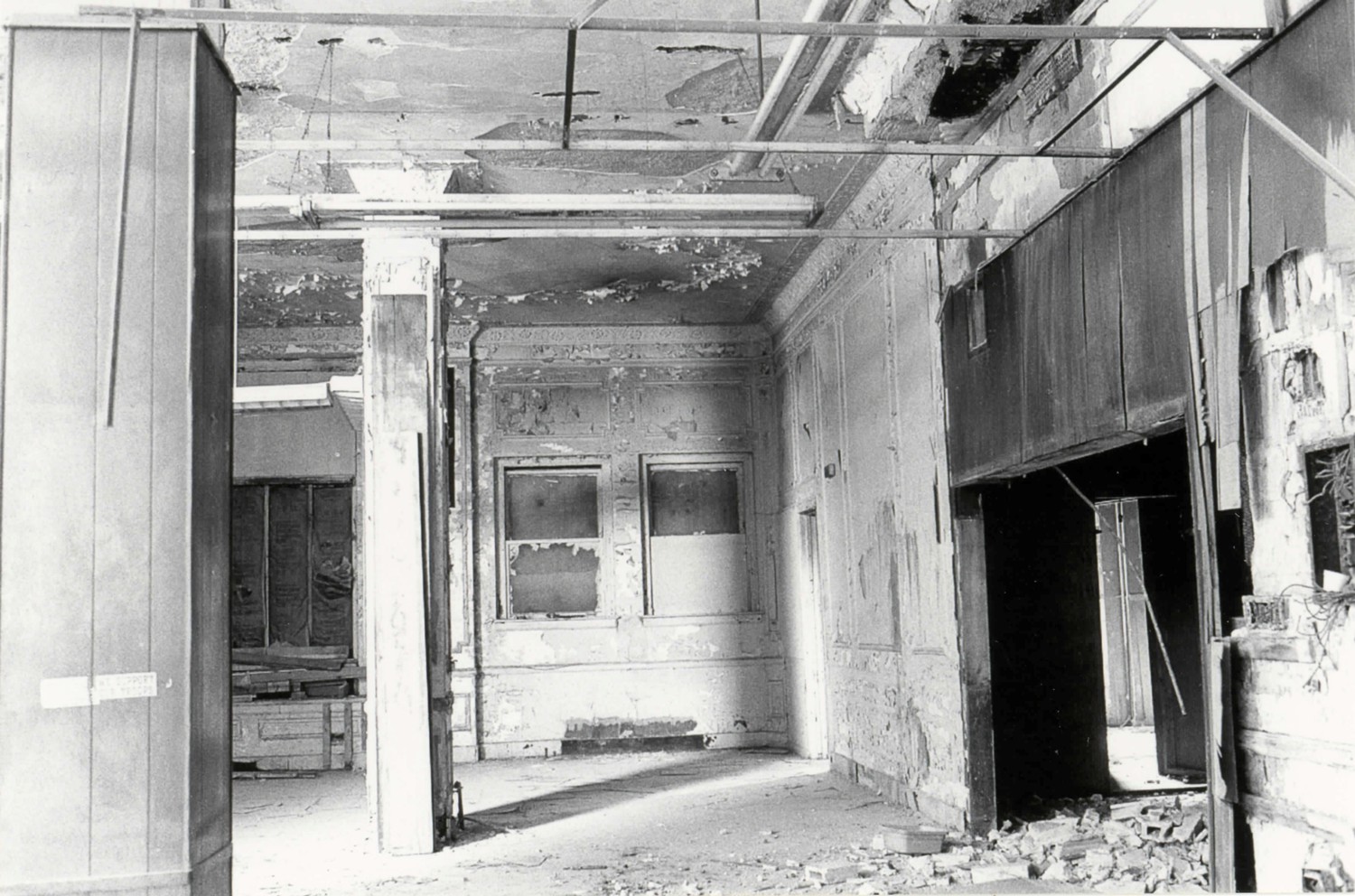 Eddystone Hotel, Detroit Michigan First floor commercial space facing Sproat Street(2005)