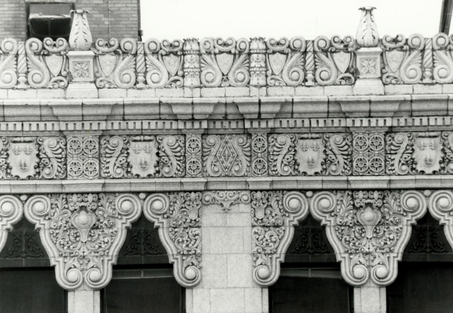 Fox Theater Building, Detroit  Michigan Terra Cotta cornice (1984)