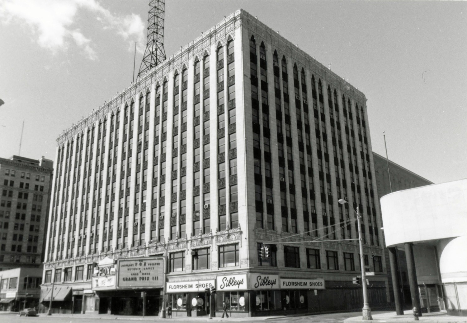 Fox Theater Building, Detroit  Michigan Northeast corner (1984)