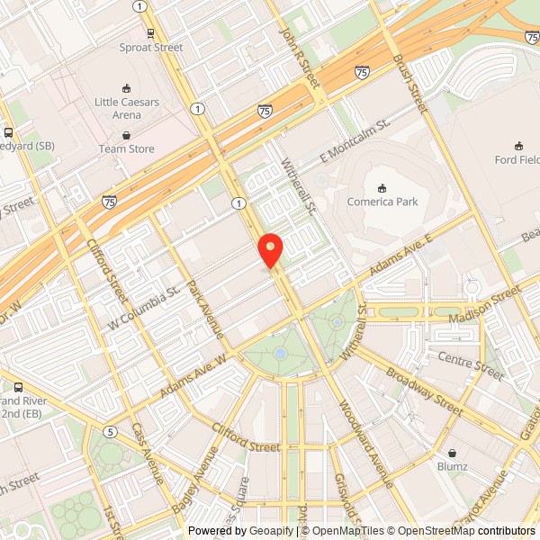 Fox Theater Building Location Map