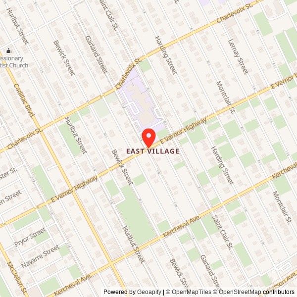 Edison Hart Electrical Power Substation Location Map