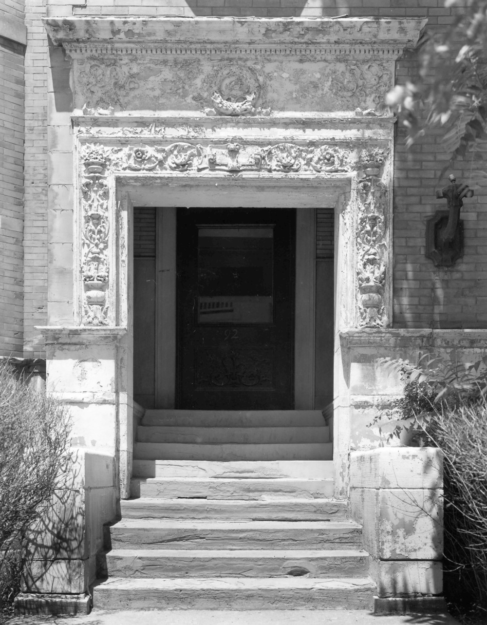 Verona Apartments, Detroit Michigan Side Entrance (1984)