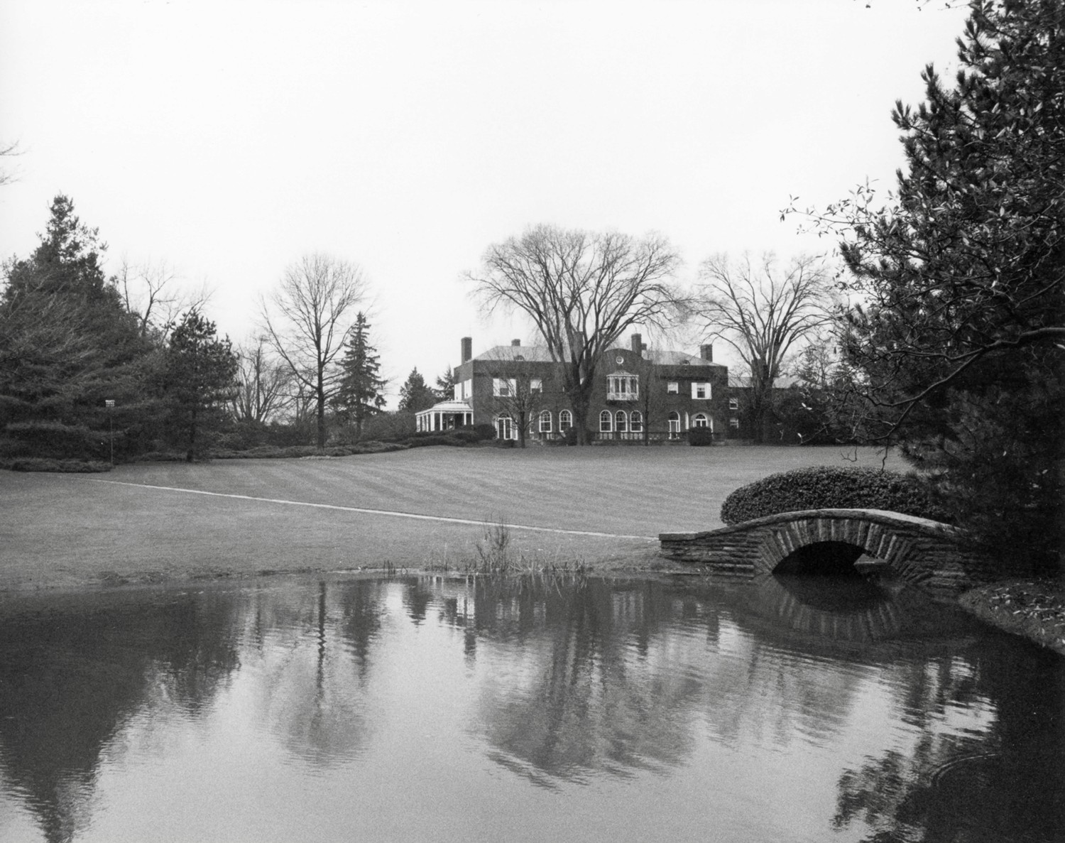 John W. Blodgett Estate - Brookby House, East Grand Rapids Michigan House and grounds from East-southeast (1982)