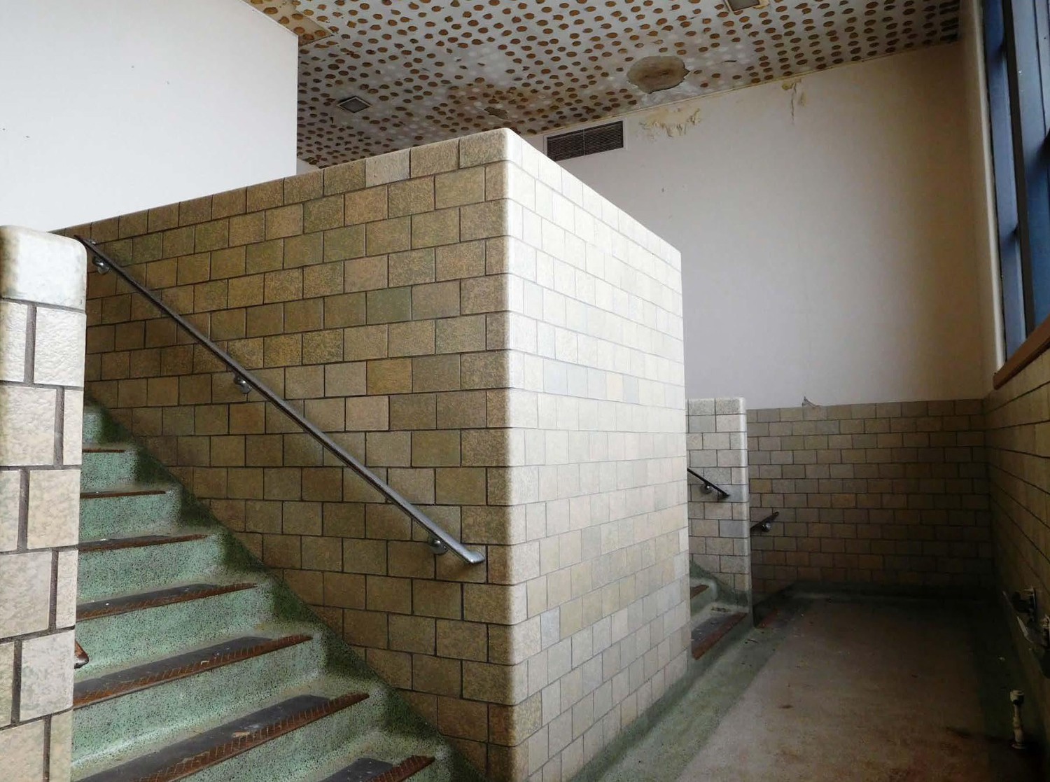 Grand Rapids Christian High School, Grand Rapids Michigan Central stairwell in south wing (2017)
