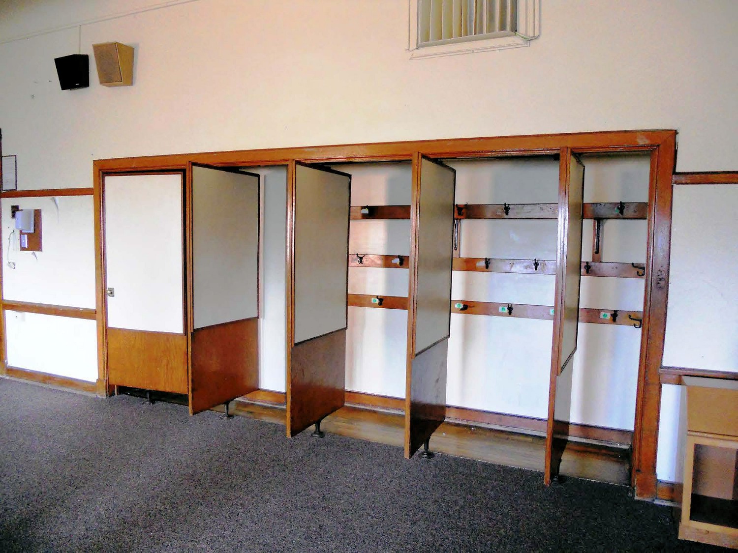 Eastern Avenue School, Grand Rapids Michigan Typical coat room within classroom (2012)