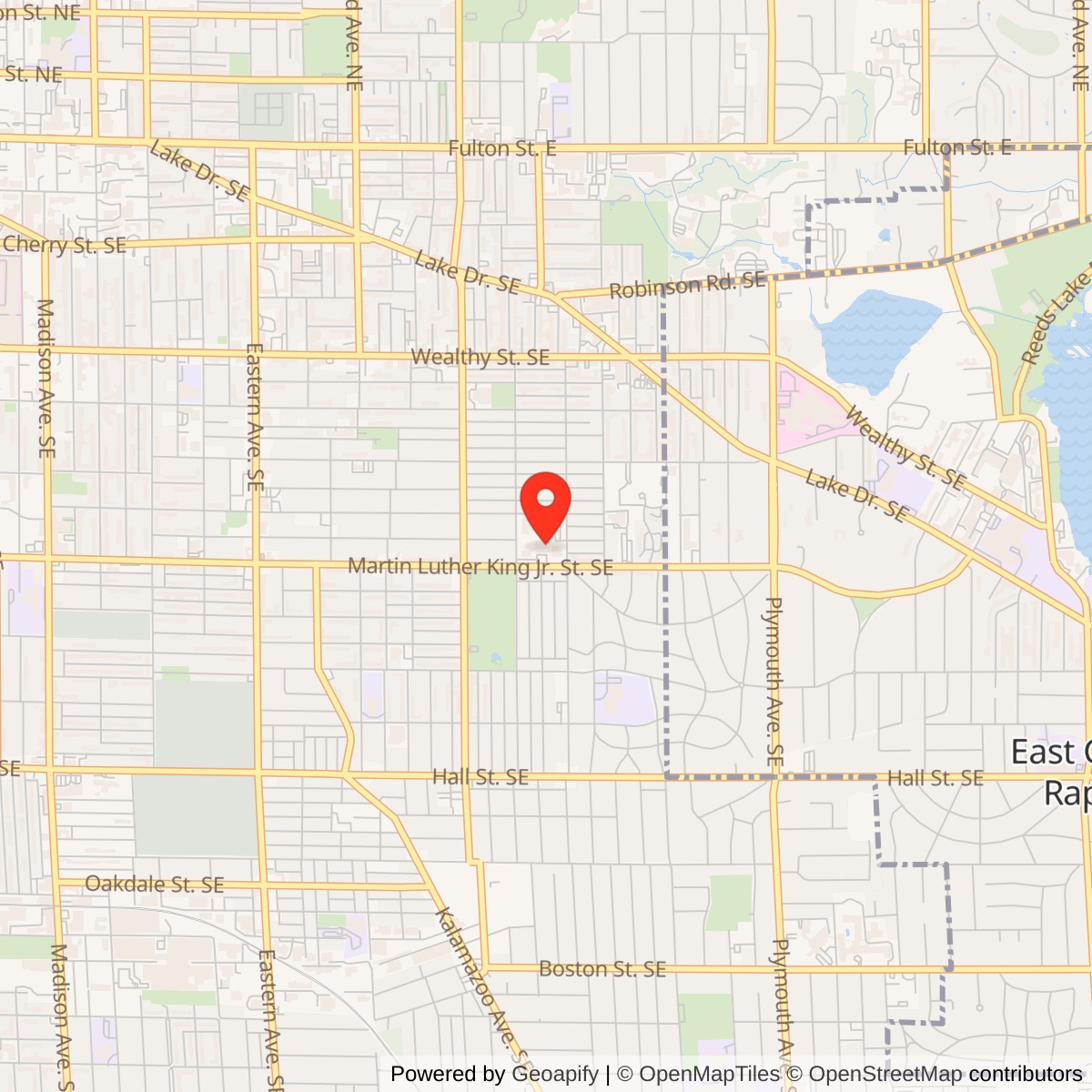 Grand Rapids Christian High School Location Map