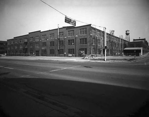 Reo Motor Car Company Plant, Lansing Michigan Building #8, looking northeast from Washington Avenue.