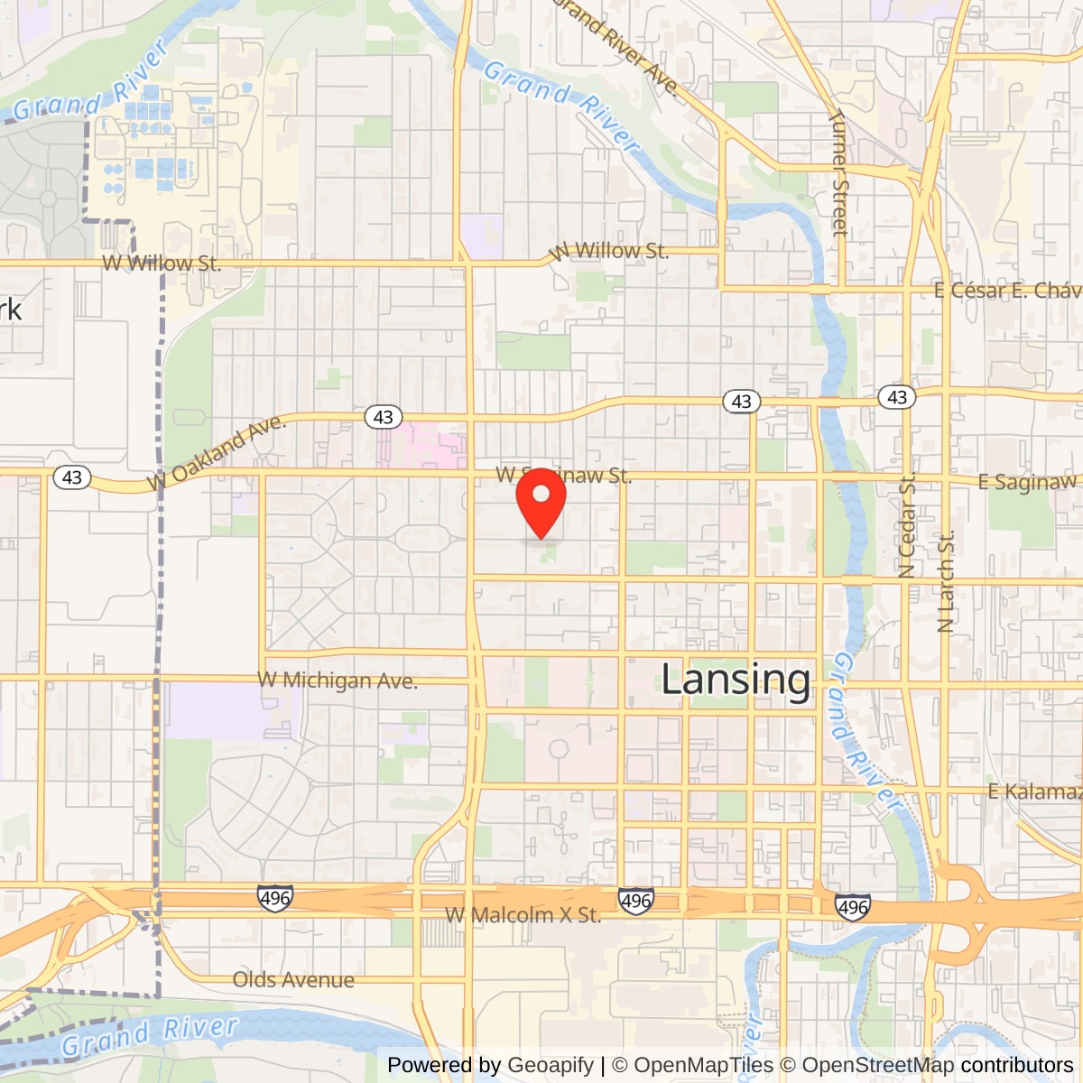 Genesee Street School Location Map