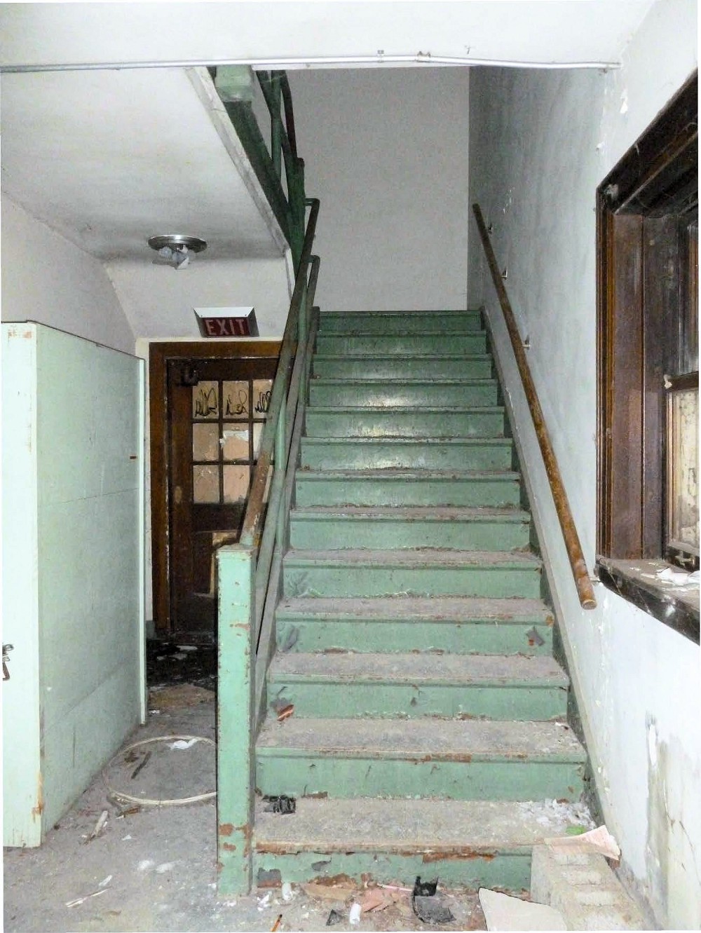Michigan School for the Blind, Lansing Michigan Stairway main administration building (2017)