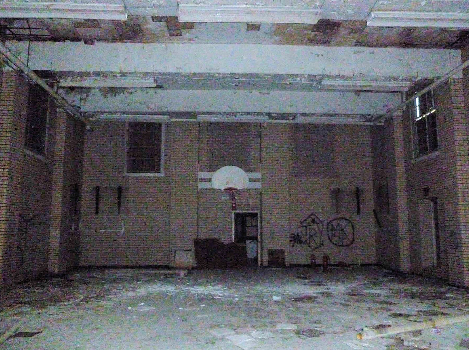 Michigan School for the Blind, Lansing Michigan Gymnasium interior main administration building (2017)