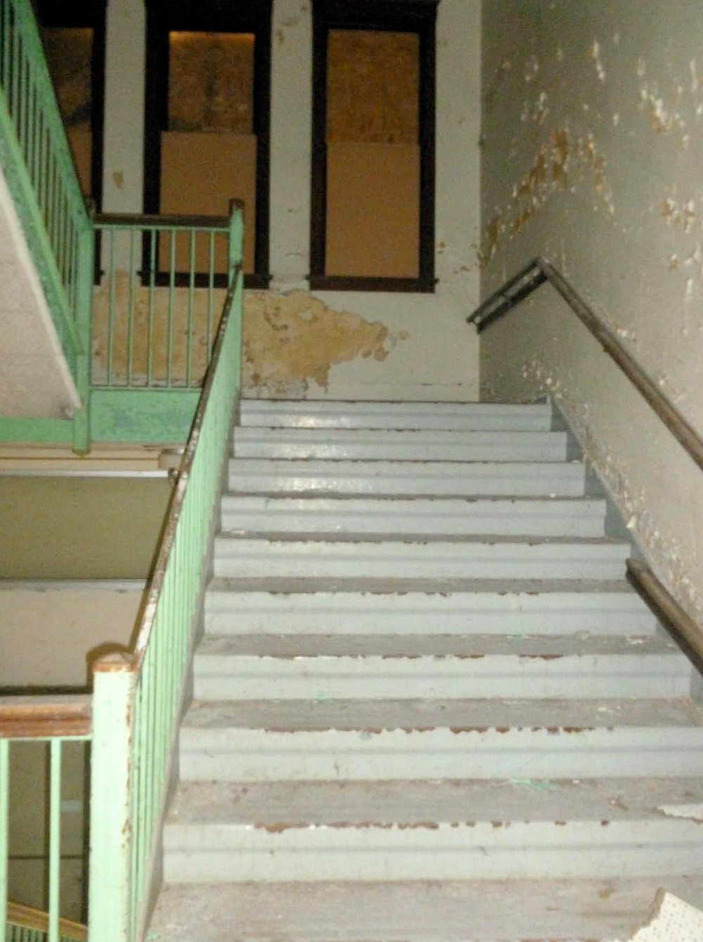 Michigan School for the Blind, Lansing Michigan Stairway of high school building (2017)