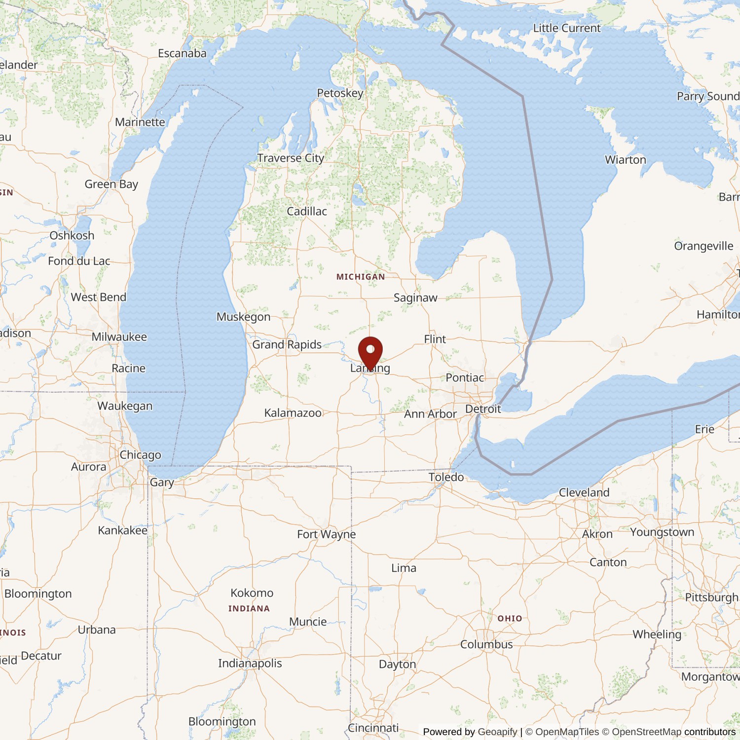 Reo Motor Car Company Plant State Map