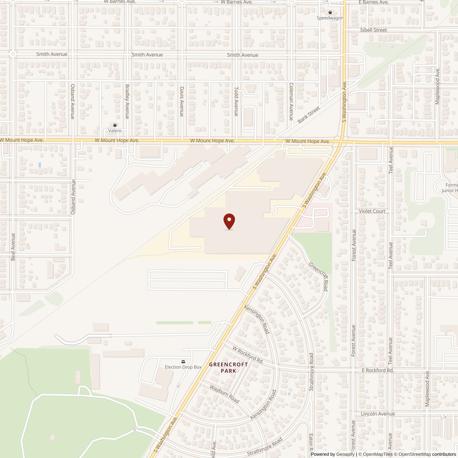 Reo Motor Car Company Plant Location Map