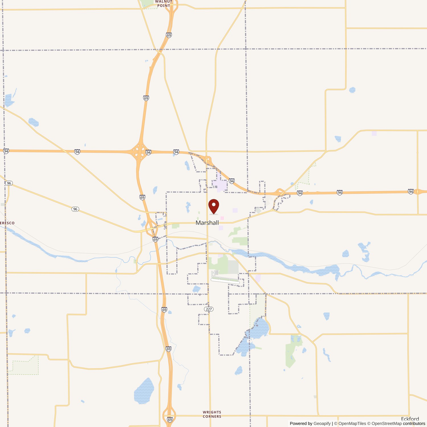 Chauncey Brewer House (Oak Hill) Location Map