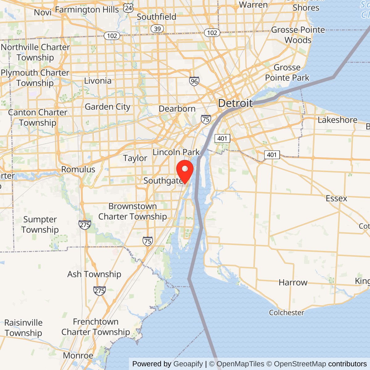 McKinley Elementary School Location Map