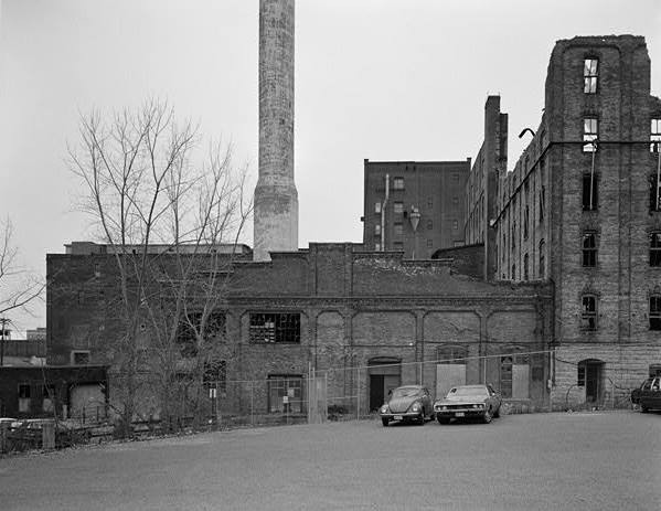 Crown Roller Mill, Minneapolis Minnesota BOILER HOUSE, NORTH SIDE; LOOKING SOUTH