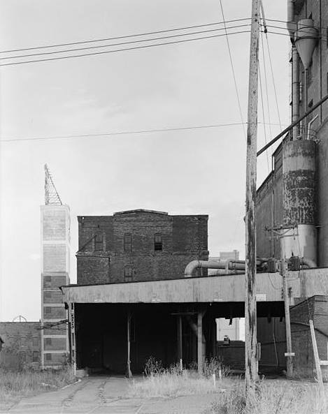 Standard Mill, Minneapolis Minnesota WEST SIDE, TRAIN SHED IN FOREGROUND; LOOKING EAST