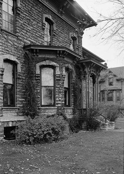 Alexander Ramsey House (Mansion House), St. Paul Minnesota 1960 BAY WINDOW DETAIL