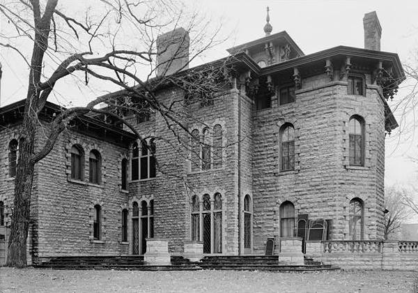 James C. Burbank House (Livingston-Griggs House), St. Paul Minnesota SOUTH AND EAST ELEVATIONS
