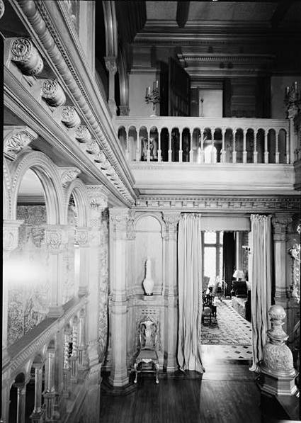 James C. Burbank House (Livingston-Griggs House), St. Paul Minnesota FIRST FLOOR, STAIR HALL, VIEW GALLERIES AND UPPER LANDING