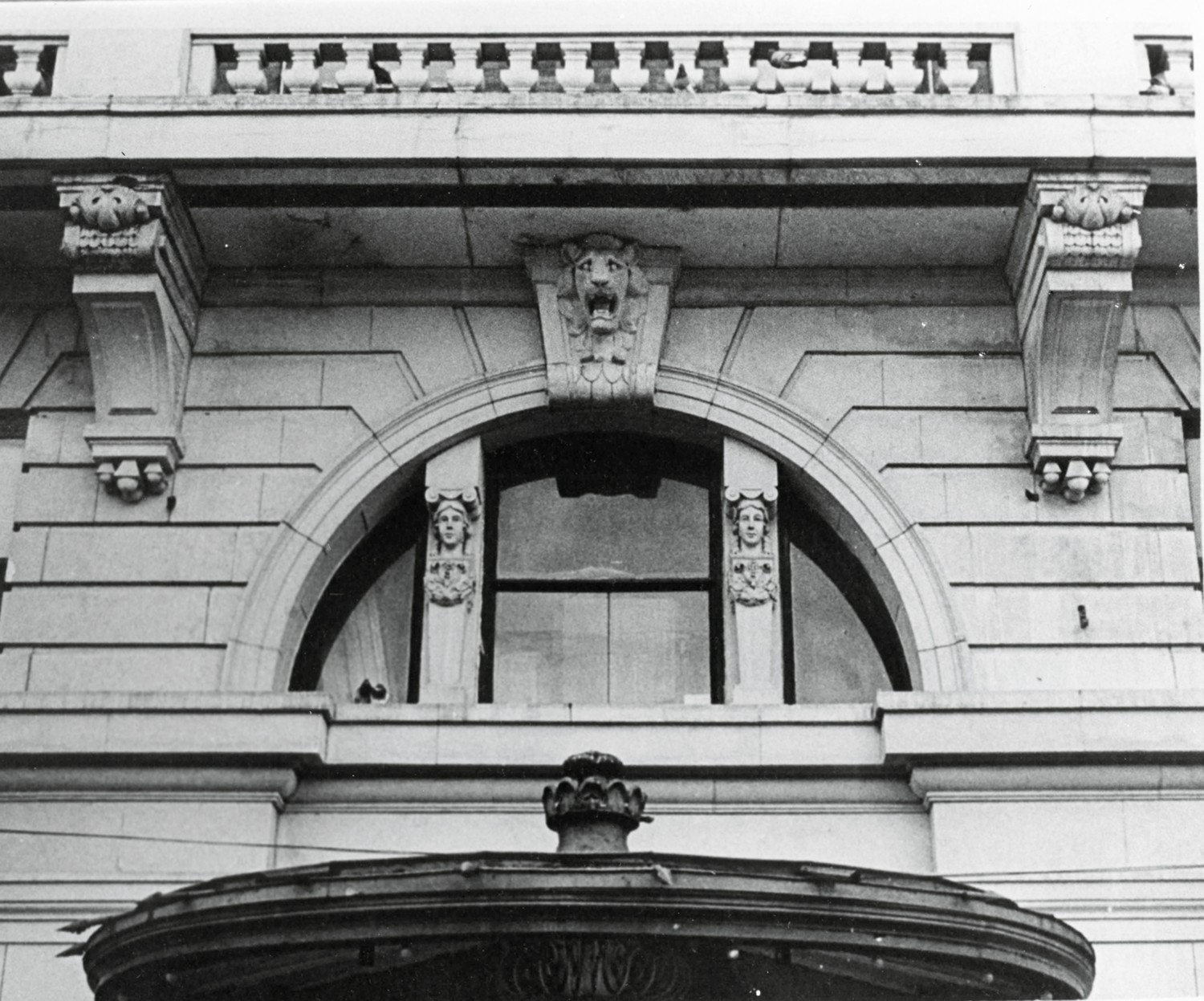 Joplin Connor Hotel, Joplin Missouri Detail over front entrance, Connor Hotel, Main Street facade. East looking west. (1971) 