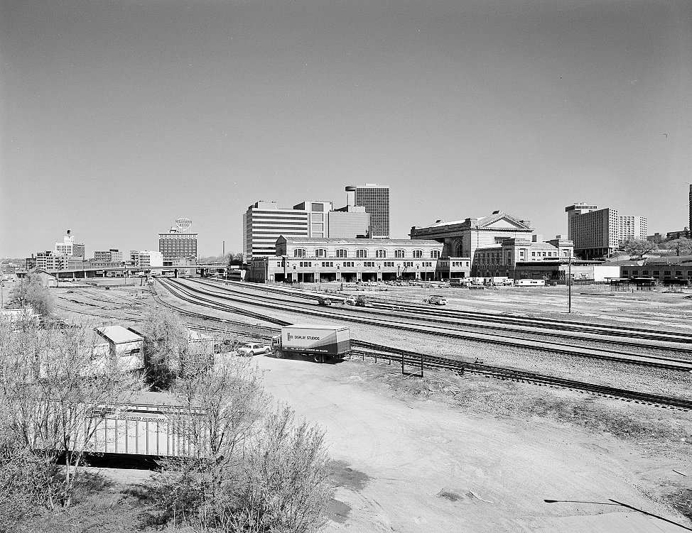 Union Station, Kansas City Missouri View of Station from Northwest, Showing West Elevation of North Wing, Headhouse, and West Wing (1997)
