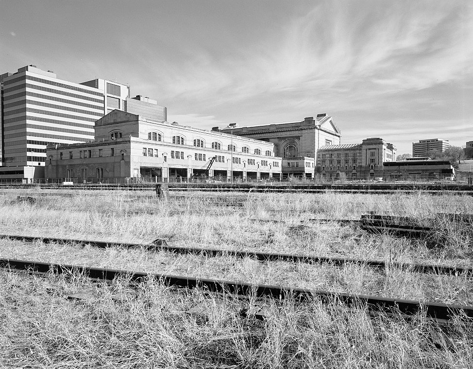 Union Station, Kansas City Missouri Station from Northwest, Showing North Wing, Headhouse, and West Wing (1997)
