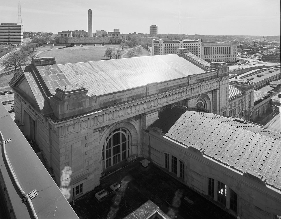 Union Station, Kansas City Missouri View of Intersection of Headhouse and North Wing, from Northeast (1997)