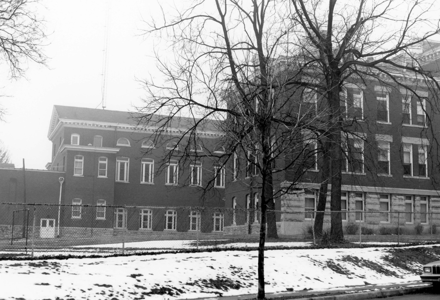 Loretto Academy, Kansas City Missouri Main Building East Facade, with Chapel Wing (1983)