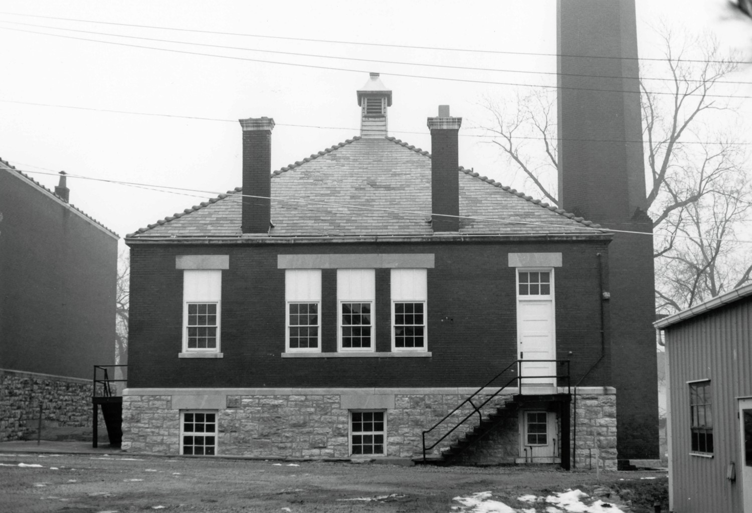 Loretto Academy, Kansas City Missouri Laundry/Boiler House Building West Facade (1983)