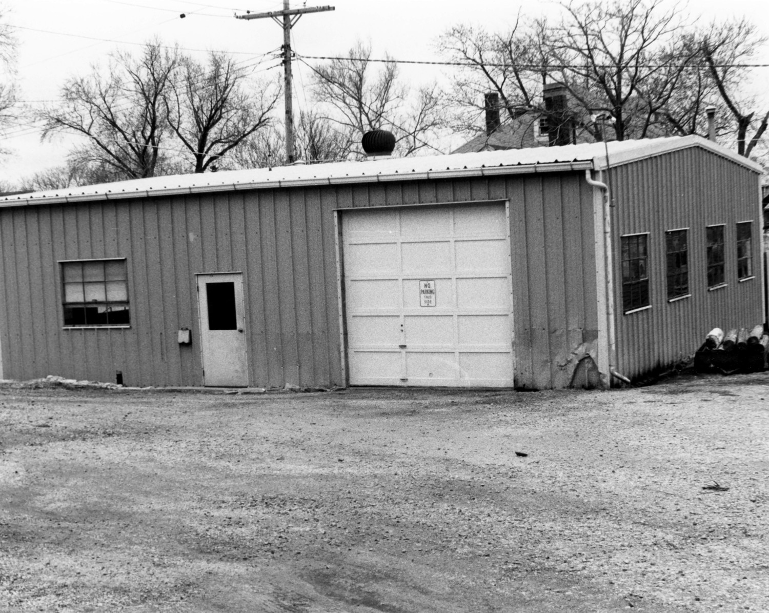 Loretto Academy, Kansas City Missouri Utility Shed South of Main Building, North Facade on Left; West Facade on Right (1983)