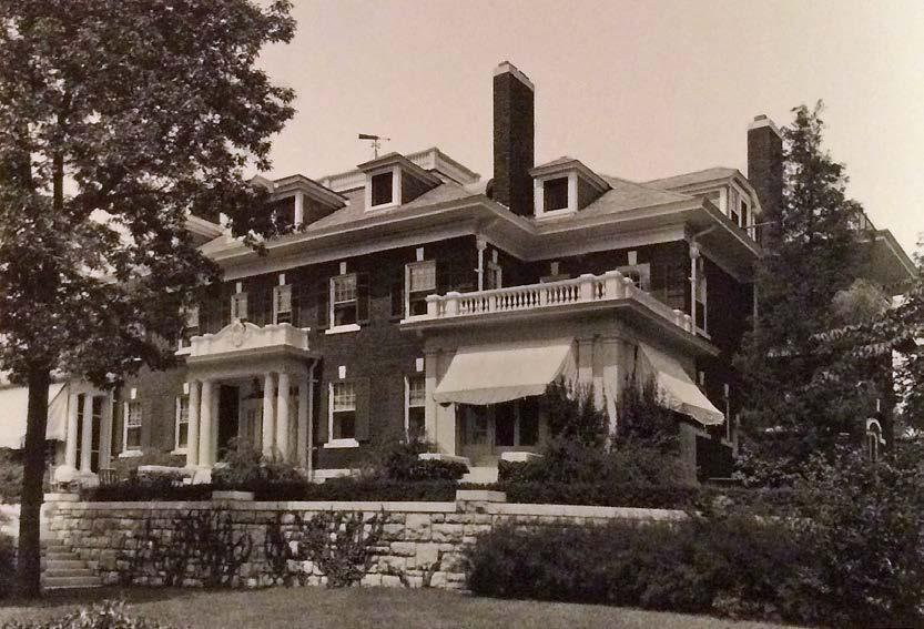Charles and Josephine Peters House, Kansas City Missouri Photo of original facade (pre-1936)