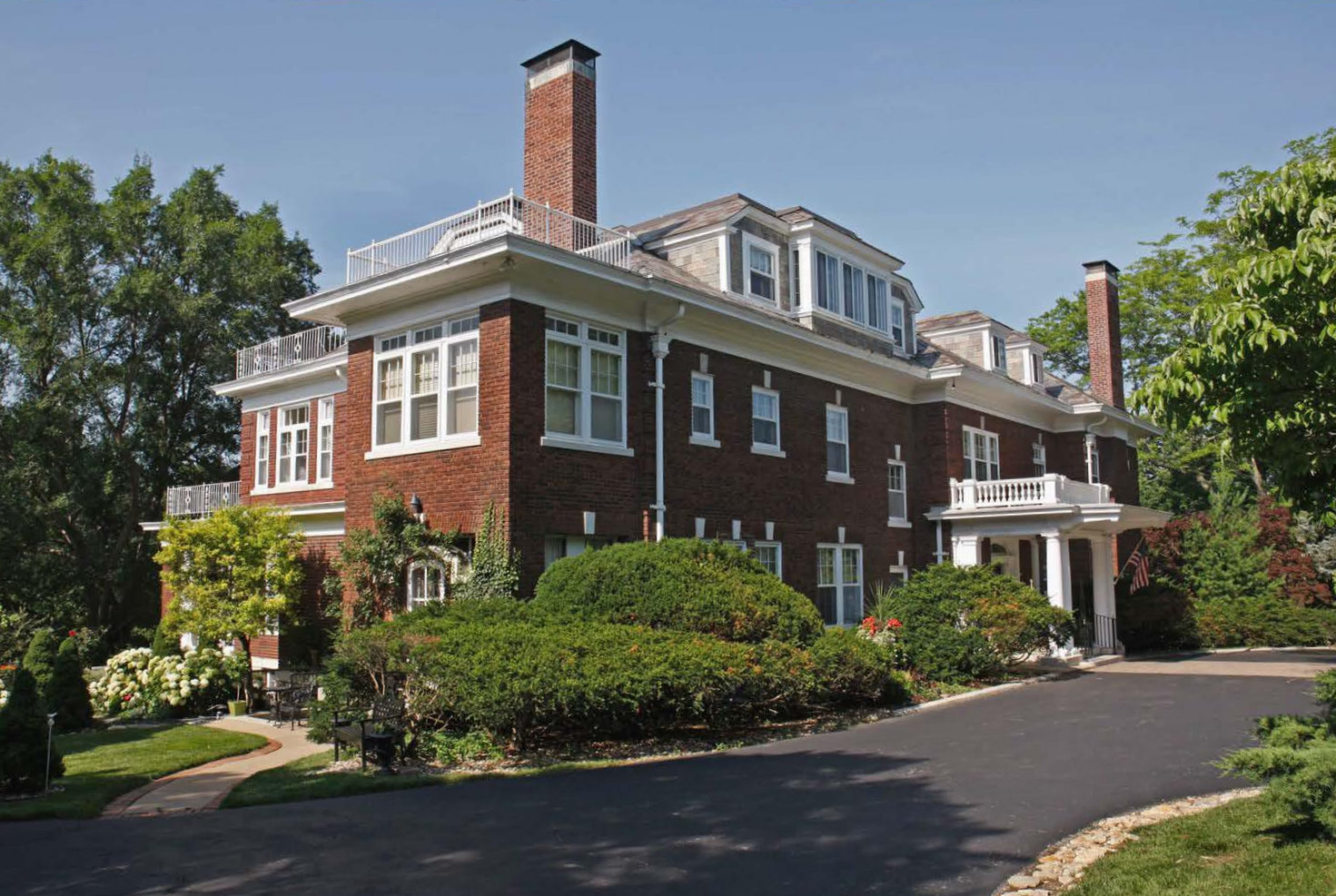 Charles and Josephine Peters House, Kansas City Missouri Northeast elevation (2015)