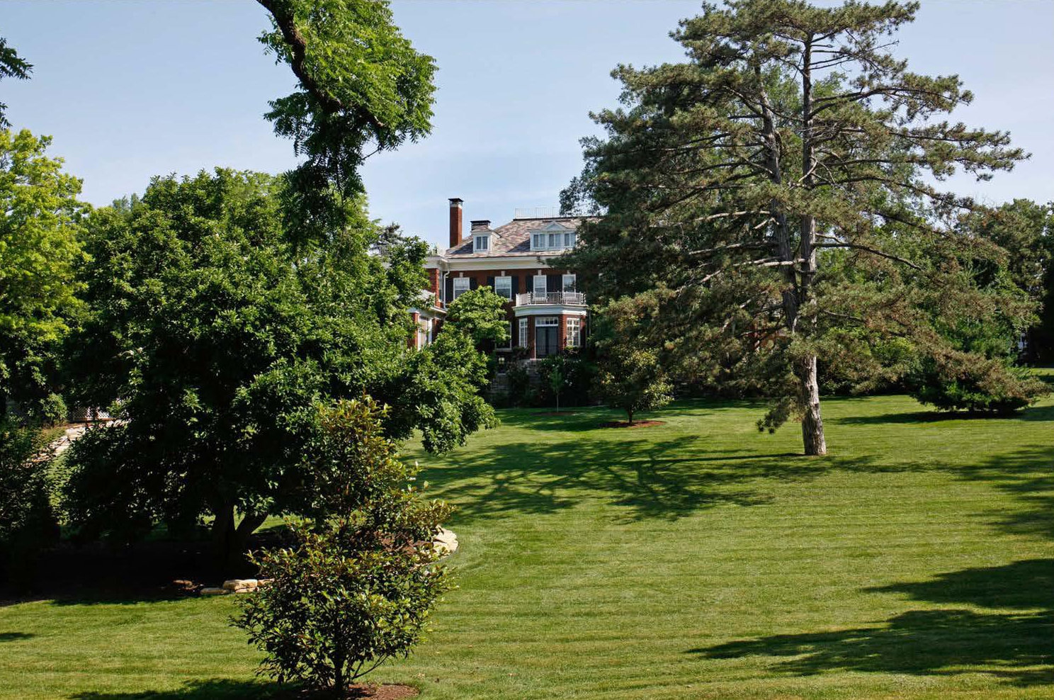Charles and Josephine Peters House, Kansas City Missouri View of house from south lawn (2015)