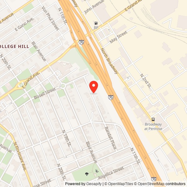 Captain Lewis Bissell Mansion Location Map