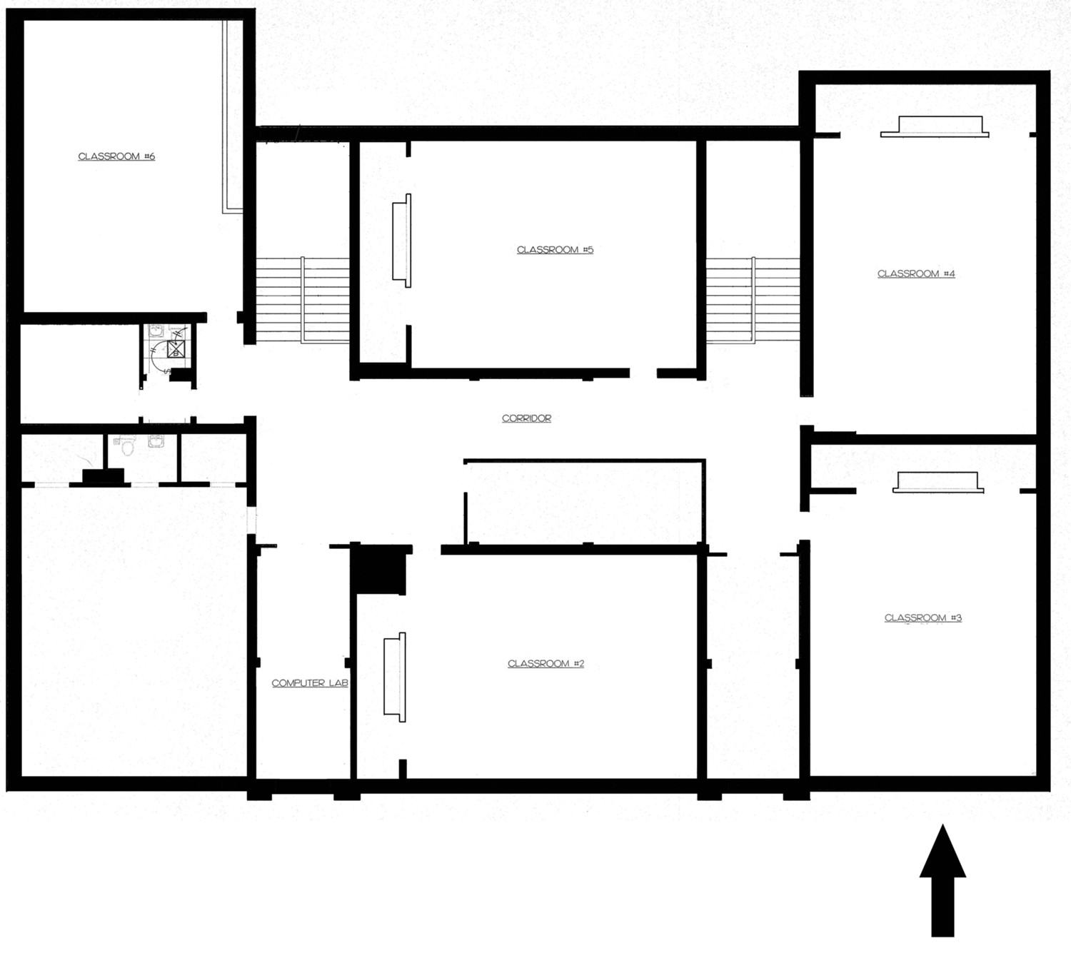 Hall School, St. Joseph Missouri Second Floor Plan (2016)