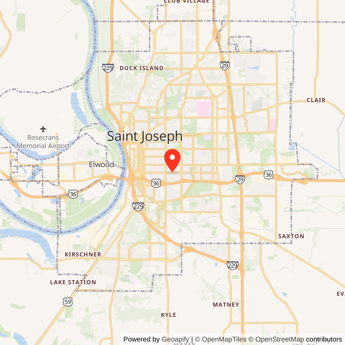 Hall School Location Map