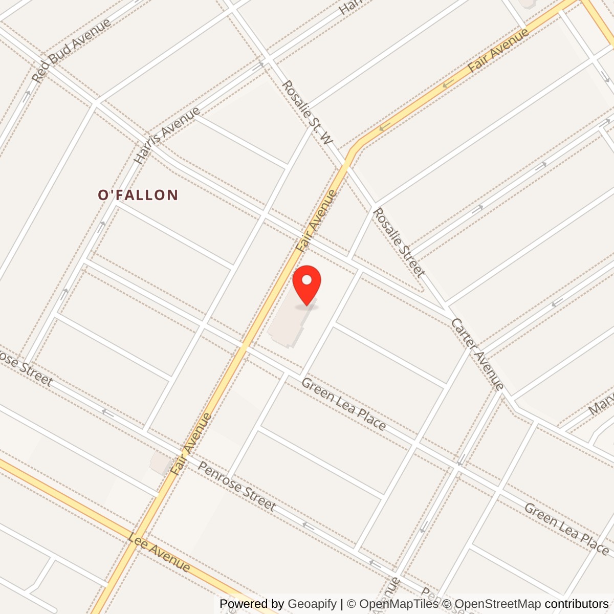 Harrison School Location Map