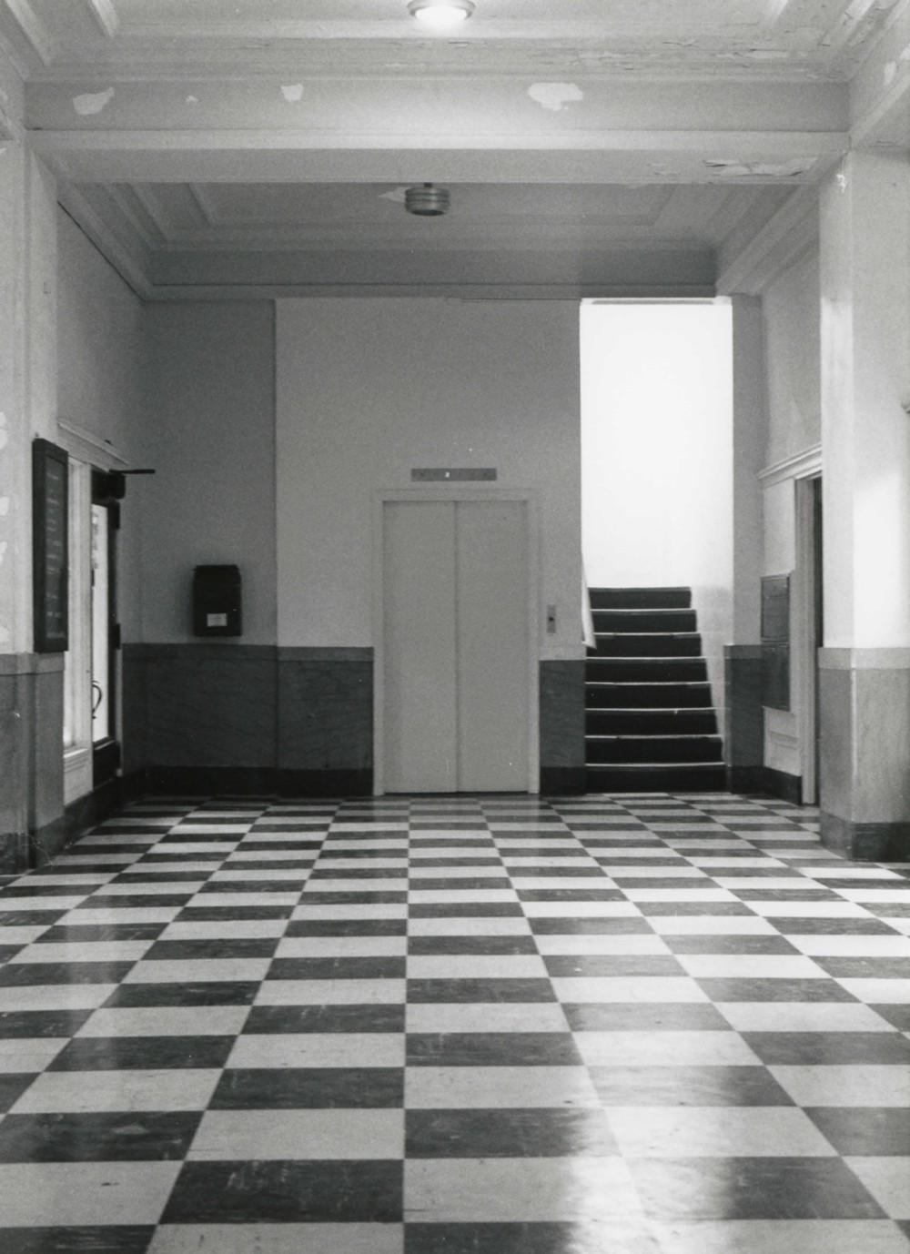 New Alcazar Hotel - Central Building, Clarksdale Mississippi Elevator lobby (1994)