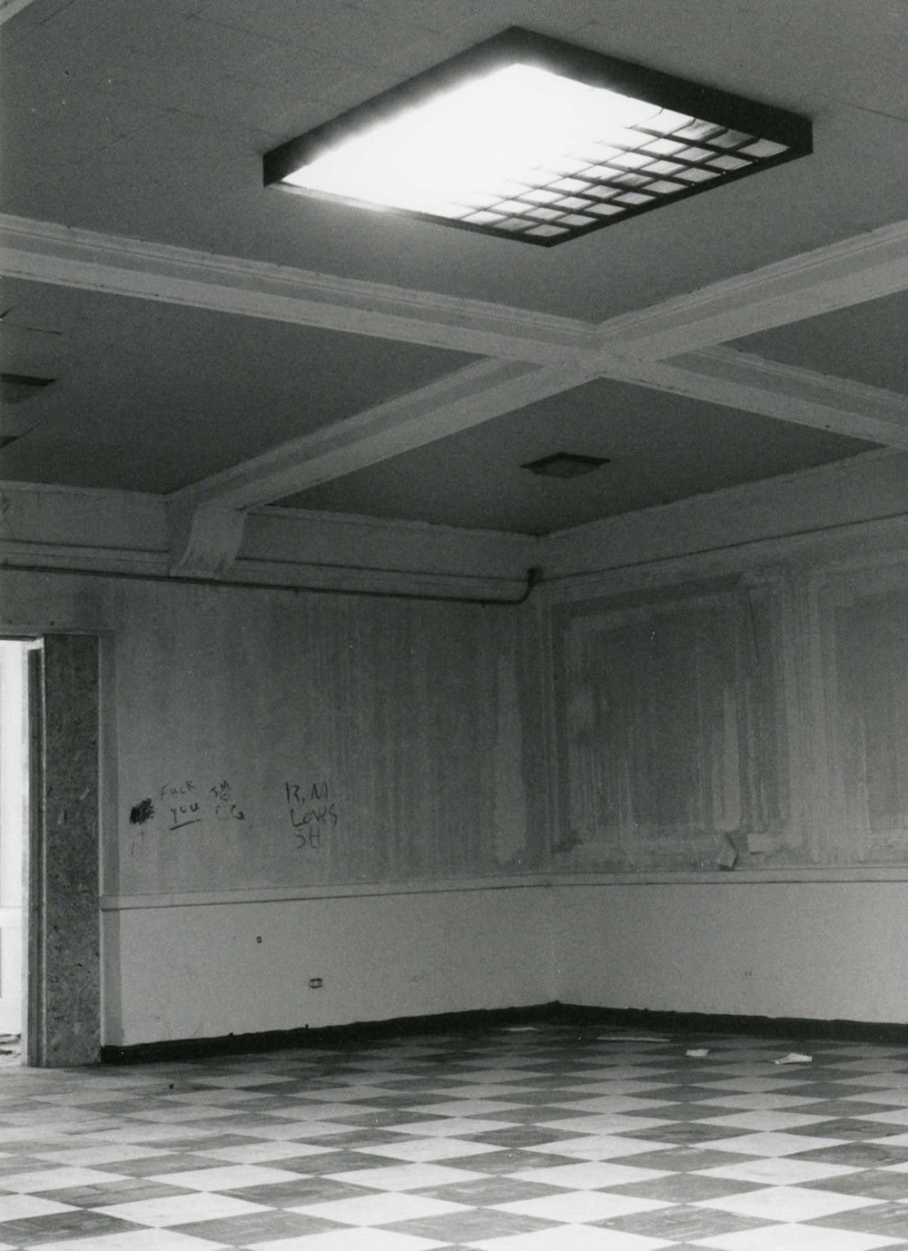 New Alcazar Hotel - Central Building, Clarksdale Mississippi Former open area above lobby (1994)