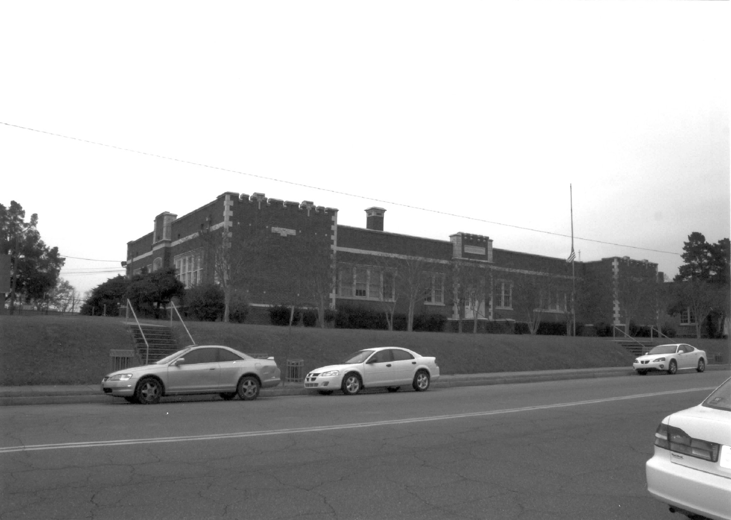 Lorena Duling School, Jackson Mississippi Main South and West Elevations, Looking Northeast (2007)