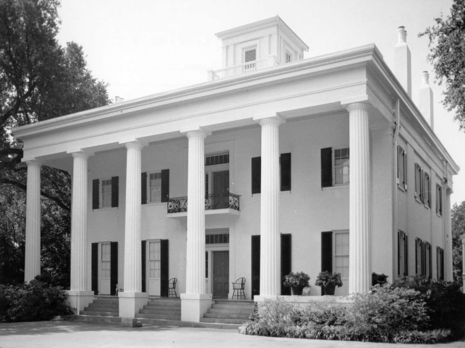Facade and west elevation, looking southeast (1971)