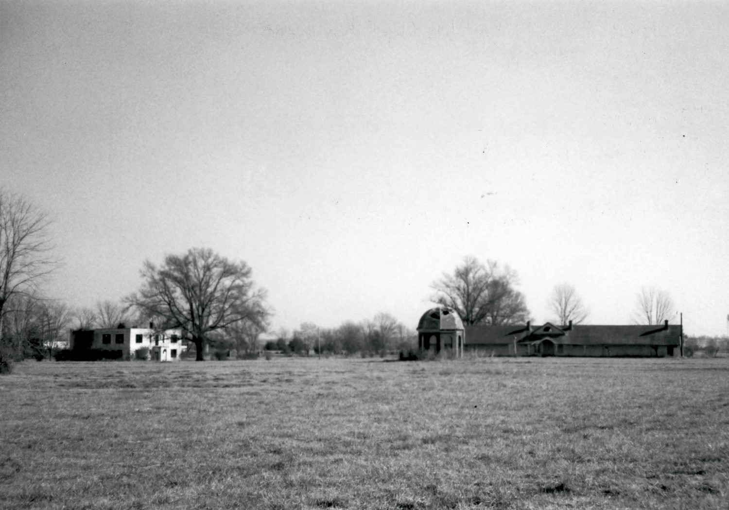 Okolona College - Okolona Normal & Industrial School, Okolona Mississippi McDougall Hall, Gazebo, Abbott Hall  looking east (2002)