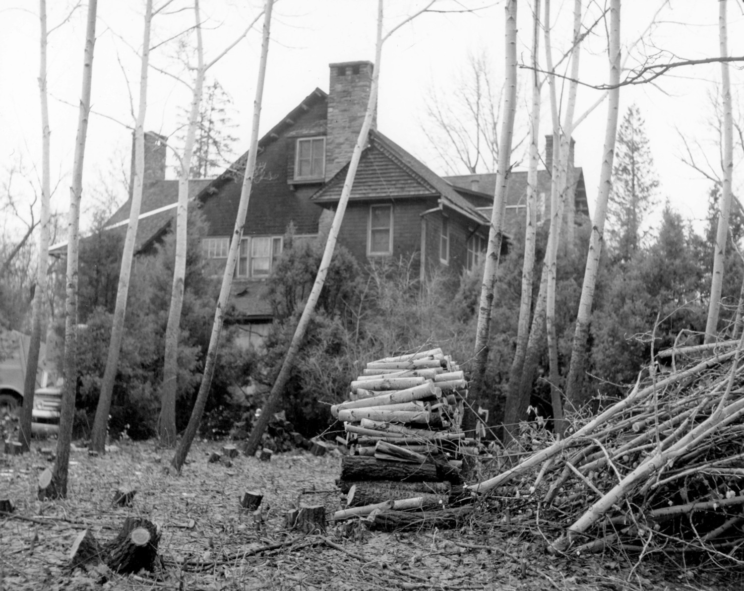 Charles E. Conrad Mansion, Kalispell Montana Rear view of Conrad Mansion. Photo taken near Fourth Street (1973)
