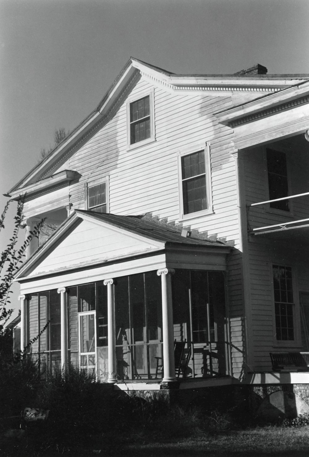 Athol Plantation House, Edenton North Carolina South elevation (1974)