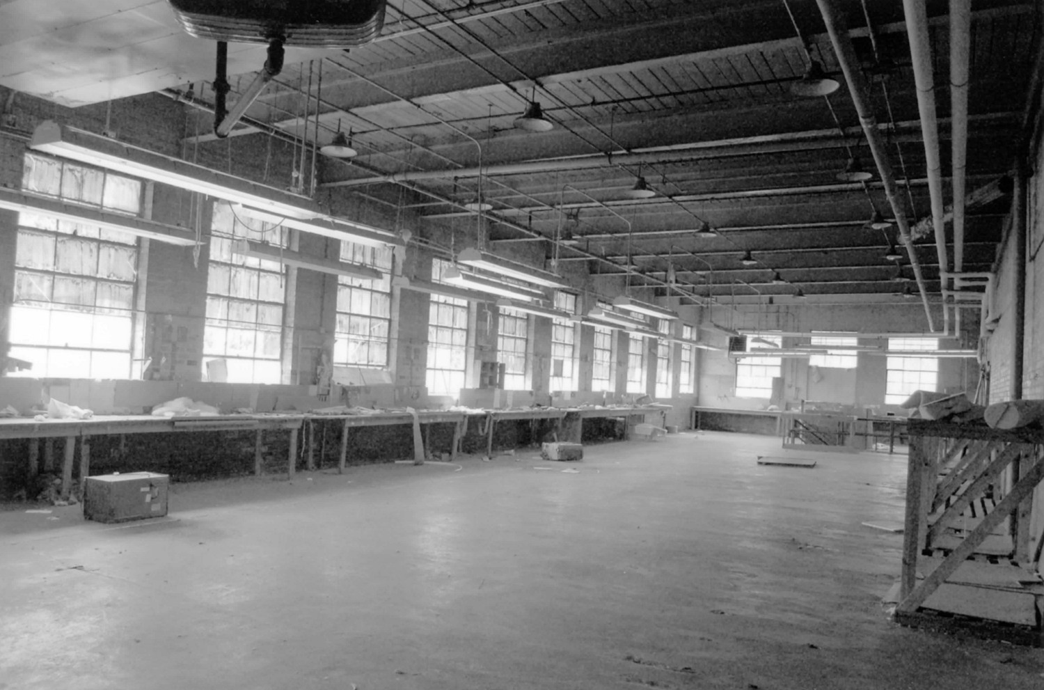 Wilkes Hosiery Mills, North Wilkesboro North Carolina First floor, 1947 addition, dye house (2007)