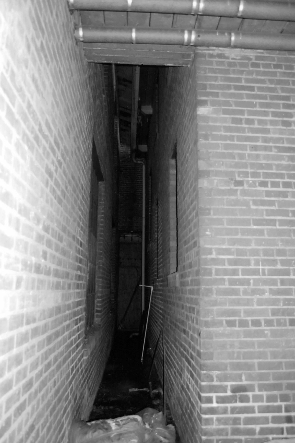 Wilkes Hosiery Mills, North Wilkesboro North Carolina First floor, space between north and south sections of mill (2007)
