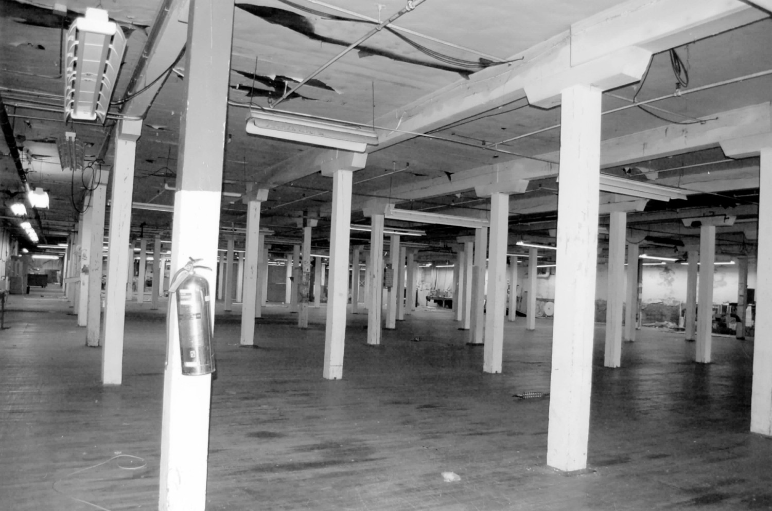 Wilkes Hosiery Mills, North Wilkesboro North Carolina First floor, 1920s sections, finishing room (2007)