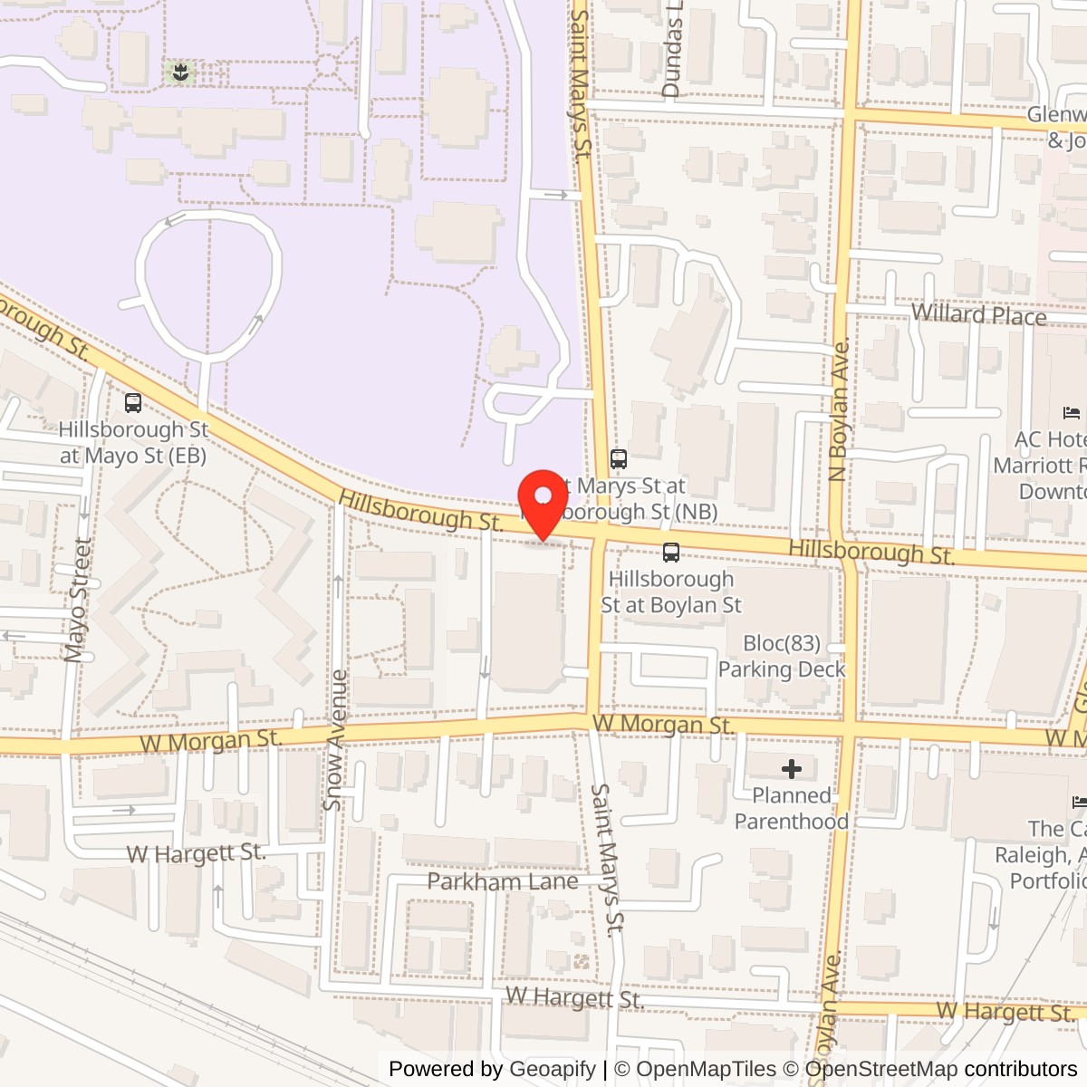 Boylan Apartments Location Map