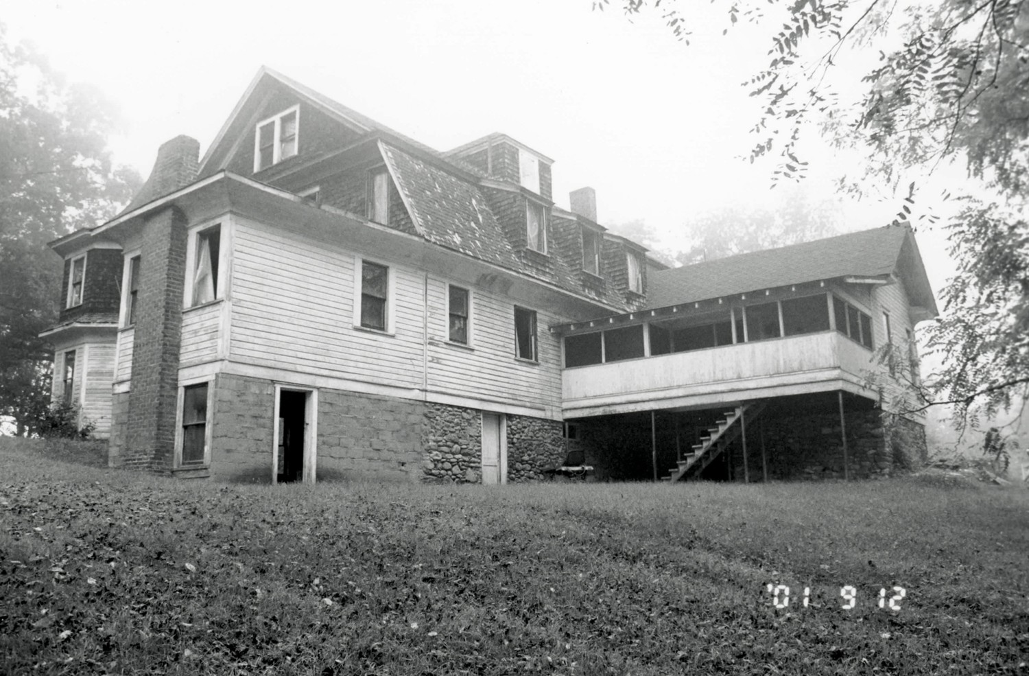 Alden and Thomasene Howell House, Waynesville North Carolina Rear of house (2001)